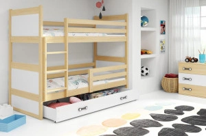 Baloo Bonny Krevet Na Sprat 200X90 Pine - Beli