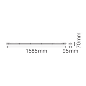 LEDVANCE armatura za dve LED cevi 150cm - Img 6