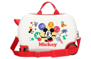 MICKEY PEEK A BOO dečiji kofer na točkićima - bela - Img 3