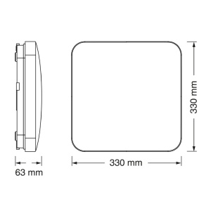 OSRAM LED plafonjera sa senzorom 24W 3000K IP20 EL150 - Img 3