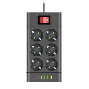 Razvodnik sa 6 mesta 2m 1.5mm2+pr. 4xUSB+2xtip C EL120 - Img 2