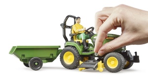 Traktor JD sa prednjim čistačem i prik. - Img 2