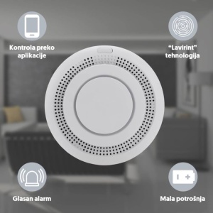 Wi-Fi smart senzor dima sa sirenom EL122 - Img 5