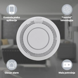 Wi-Fi smart senzor dima sa sirenom EL122 - Img 5