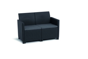 BAŠTENSKA GARNITURA MARIE 2 SEATER, GRAFIT - Img 2