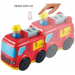 INFUNBEBE IGRACKA ZA BEBE PRESS N GO FIRE ENGINE - Img 1