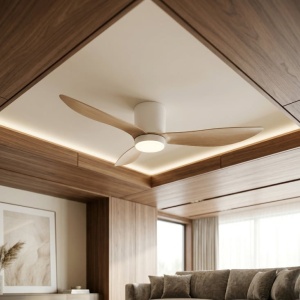 PROSTO plafonski vent. 132cm, 3 elise, LED svetlo EL513 - Img 5