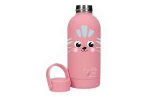 ROLL ROAD HAPPY PETS dečiji termos 350 ml - powder pink - Img 3