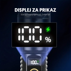 Ručna LED lampa, WHITE LASER LED 1800mAh EL132 - Img 2