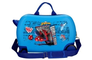 SPIDERMAN WALL CRAWLER dečiji kofer na točkićima - plava - Img 3
