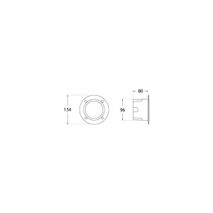 Zidna ugradna lampa LETI 100-ROUND-EL GR - Img 2