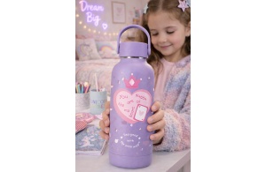 ENSO QUEEN OF HEARTS dečiji termos 500 ml - ljubičasta - Img 4