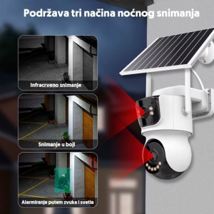 IP Wi-Fi solarna kamera sa dva objektiva, AOV 4MP EL474 - Img 5