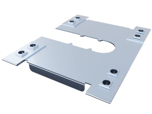 Konstrukcije za SE ANTAI za trapezni lim, mini rail, 400mm, set za 6 panela, univerzalne klampe - Img 4