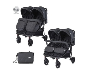 LORELLI KOLICA ZA BLIZANCE DUO+TORBA - BLACK - Img 5