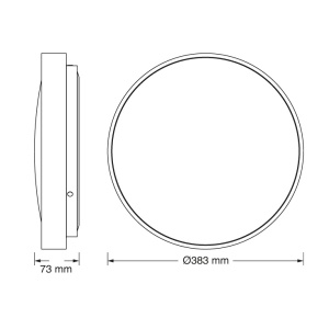 OSRAM LUXO LED plafonjera sa senz. 24W 4000K IP20 EL195 - Img 3
