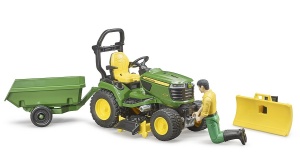 Traktor JD sa prednjim čistačem i prik. - Img 4