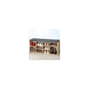 KESPER KSP15920 DRVENI CIPELARNIK HRAST SA JASTUKOM ZA SEDENJE 103X48X29,5CM - Img 3