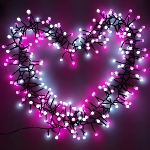 Lampice za jelku sa 288 roze i belih LED dioda EL151 - Img 2