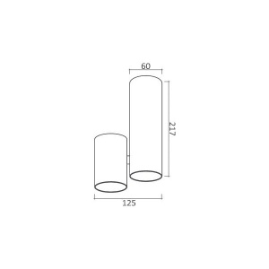 Plafonska lampa AFS103-1C BK - Img 2
