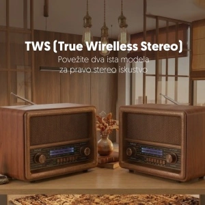 Retro RGB Bluetooth radio 8076BT/B EL412 - Img 3