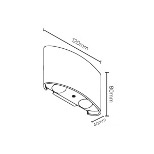 Zidna LED lampa 4W EL133 - Img 2