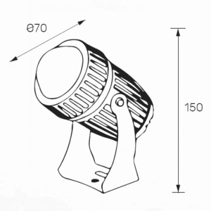Zidna LED lampa 9W 4000K IP66 EL271 - Img 4