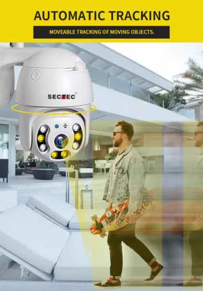 ST-393-2MDL Camera supraveghere Pan/Tilt, WIFI, 2M/1080p, stocare in cloud sau pe card, 4 LED IR + 4 x LED alb - Img 5