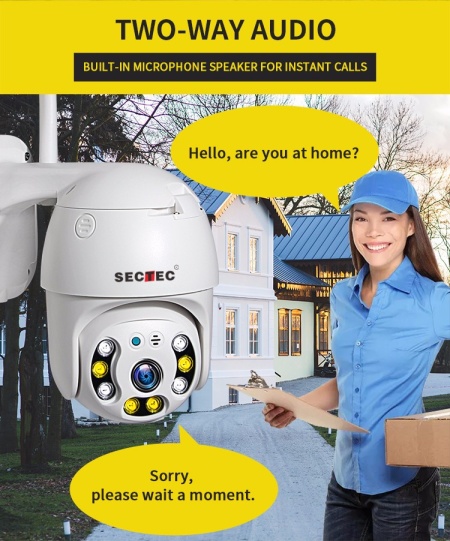 ST-393-2MDL Camera supraveghere Pan/Tilt, WIFI, 2M/1080p, stocare in cloud sau pe card, 4 LED IR + 4 x LED alb - Img 6