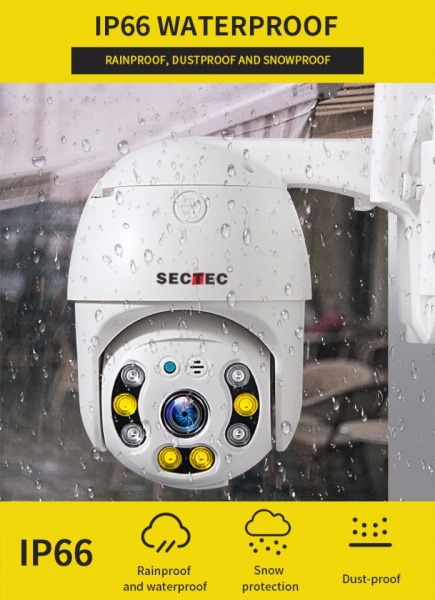 ST-393-2MDL Camera supraveghere Pan/Tilt, WIFI, 2M/1080p, stocare in cloud sau pe card, 4 LED IR + 4 x LED alb - Img 8