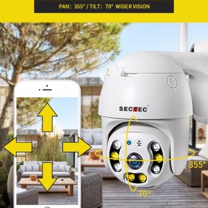 ST-393-2MDL Camera supraveghere Pan/Tilt, WIFI, 2M/1080p, stocare in cloud sau pe card, 4 LED IR + 4 x LED alb - Img 4