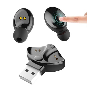 HBQ-XG17 Casti bluetooth cu suport dublu USB, V5.0+EDR,  4ore convorbiri si muzica - Img 2