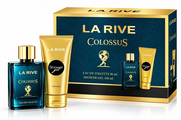 Set cadou La Rive Colossus pentru barbati - Apa de toaleta 90 ml si gel de dus 100 ml