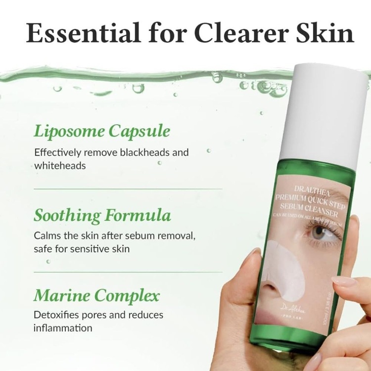 Dr. Althea – Premium Quick Step Sebum Cleanser – Solutie exfolianta pentru curățarea profundă a porilor și reducerea punctelor negre