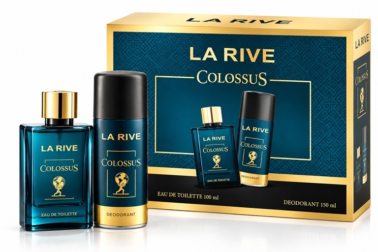 Set cadou La Rive Colossus pentru barbati - Apa de toaleta 90 ml si deodorant 150 ml
