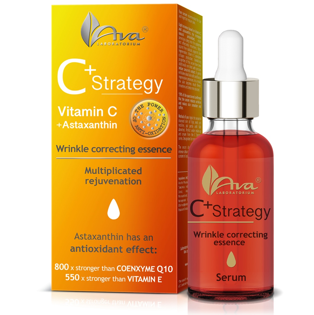 Ser corector pentru riduri cu vitamina c si astaxantina pentru ten matur