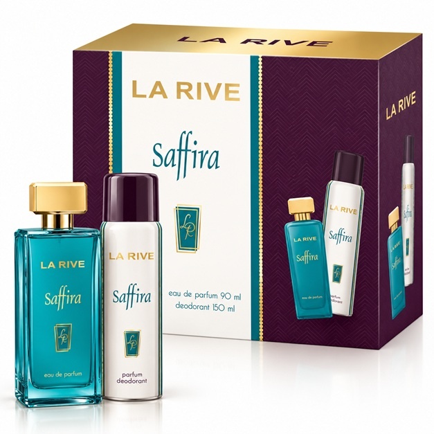 Set cadou La Rive Saffira pentru femei - Apa de parfum 90 ml si deodorant 150 ml