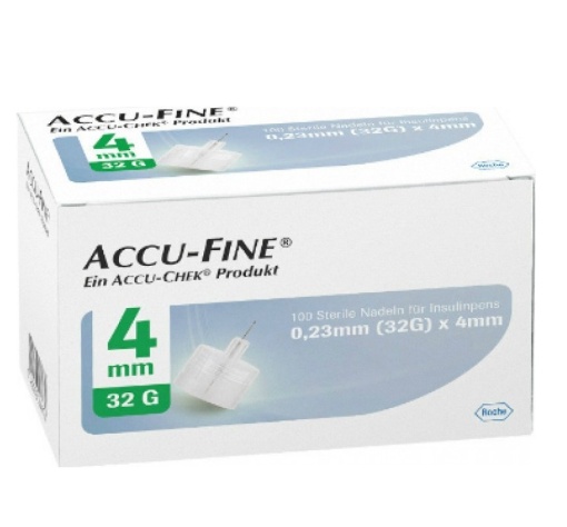 Ace Roche pentru pen insulina, Roche, Accu-Fine 32Gx6mm 100buc