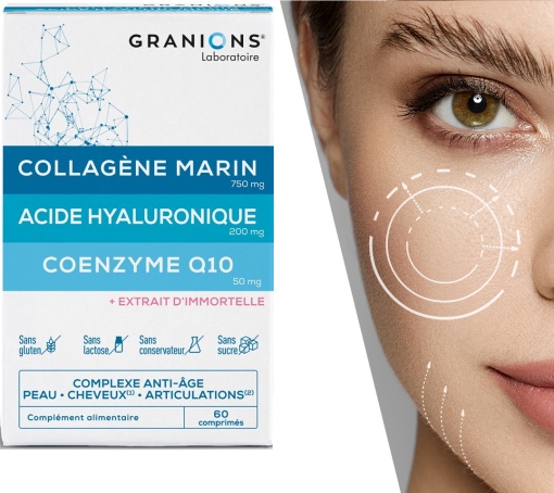 Beauty Complex Trio: colagen, acid hialuronic, CoQ10 - Granions Franta