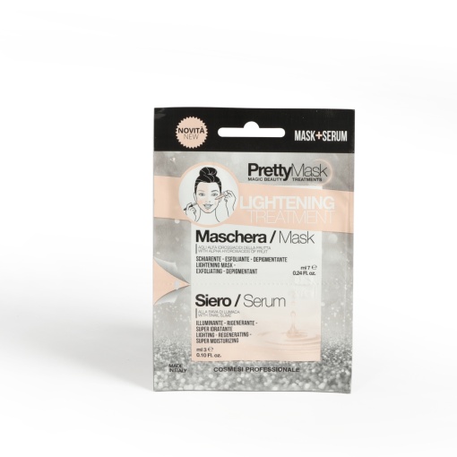Tratament pentru albire si iluminare cu actiune exfolianta si regeneranta din 2 componente Masca + Ser