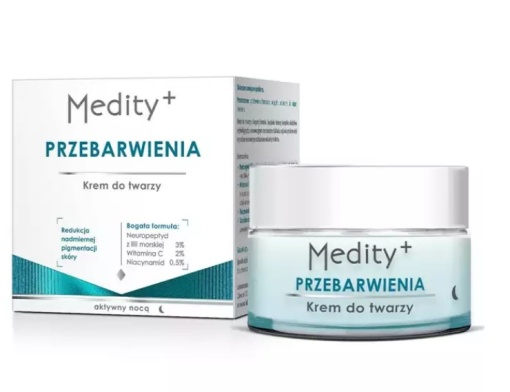 Cremă de noapte pentru față, depigmentantă, Medity+