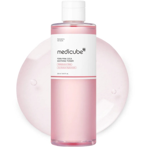 Medicube - PDRN Pink Cica Soothing Toner - Toner facial hidratant și iluminator PDRN