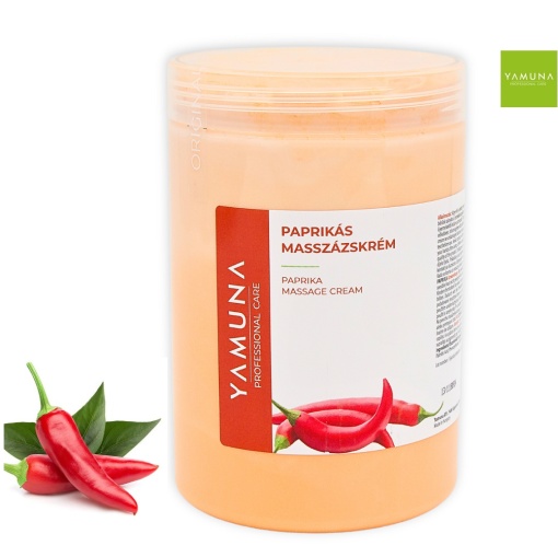 Crema de masaj anticelulita cu extract de ARDEI IUTE (paprika) Yamuna 1 L