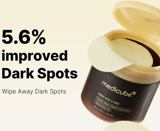 Medicube – Deep Vita C Pad – Dischete cu vitamina C si acid hyaluronic cu efect iluminator si tonifiant