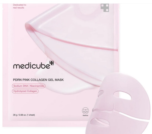 Medicube - PDRN Pink Collagen Jelly Gel Mask - Mască cu colagen și PDRN pentru fermitate, hidratare și regenerare - 1pc/28g