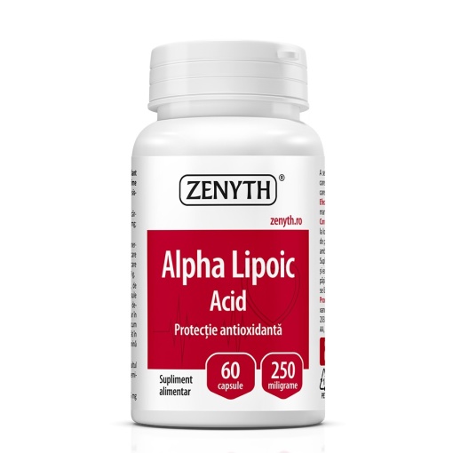 Alpha Lipoic Acid 60 cps – Suport antioxidant și pentru metabolismul energetic Zenyth