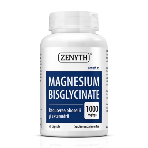 Magneziu Bisglicinat 1000 mg 90 capsule – Zenyth
