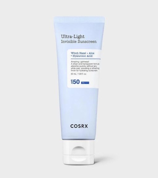 COSRX – Ultra-Light Invisible Sunscreen SPF50+ PA++++ – Crema de protectie solara ultra-usoara cu finisaj invizibil
