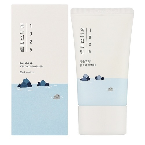 Round Lab - 1025 Dokdo Sunscreen SPF 50+ PA++++ – Cremă de protecție solară cu efect hidratant SPF 50