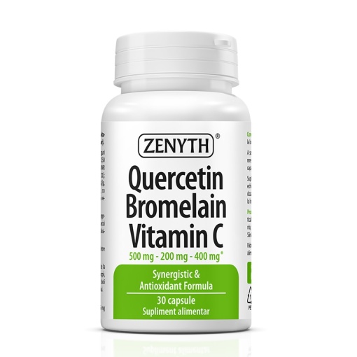 Quercetin + Bromelain + Vitamina C – 30 capsule – Zenyth